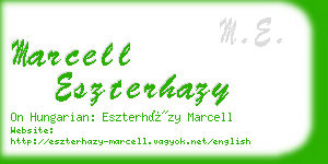 marcell eszterhazy business card